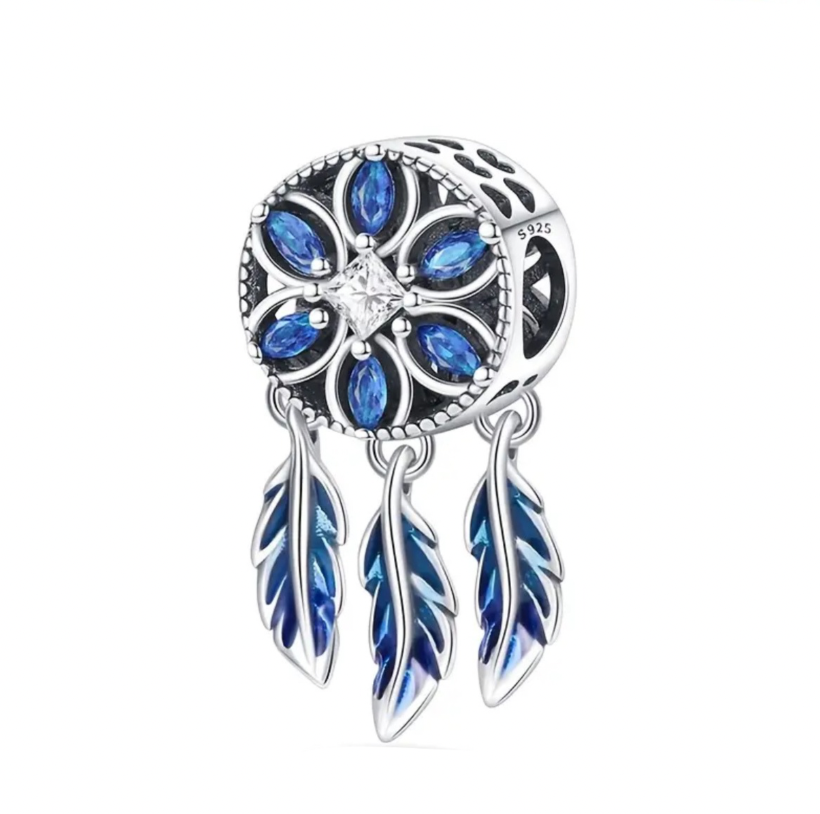 Blue Dream Catcher Charm